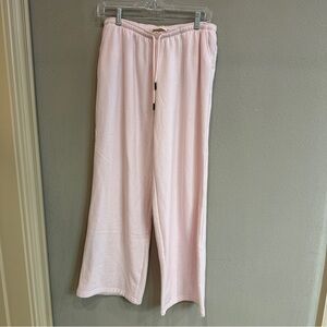 Chrome Riot Pink Sweatpants Lounge Joggers Drawstring Waist Size L